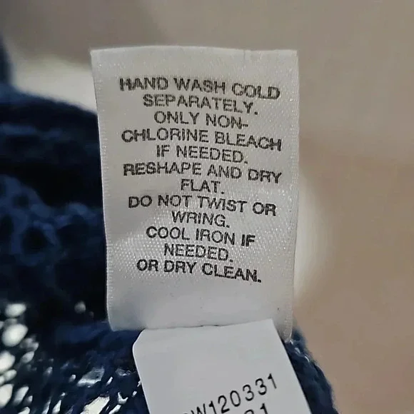 J. Jill Open Knit Sweater Teal Blue Linen Cotton Blend Women's Small - Picture 10 of 16